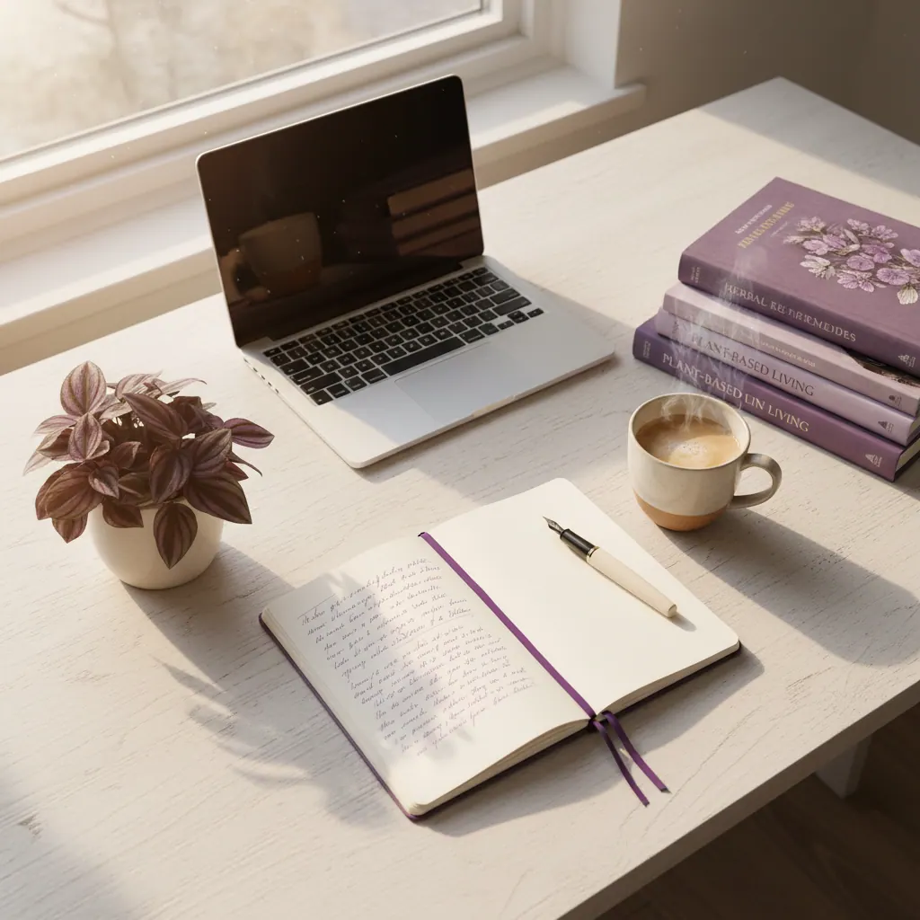 Editorial wellness desk - plant-based energy supplement daily routine research